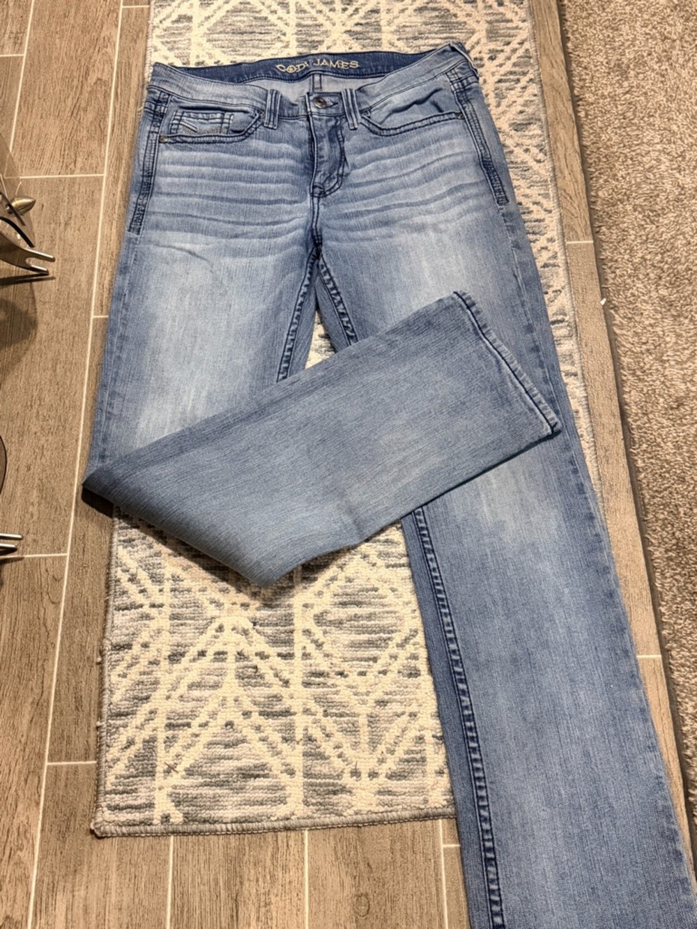 Light Wash Men's Bootcut Jeans by Cool James